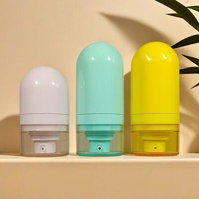 15ml 30ml 50ml Plastic ABS Cosmetic Packaging Luxury Concealer Foundation Lotion Airless Pump Bottle With Clear Cap Mist Sprayer Cream Pump Head Upside Down Vacuum Pressed