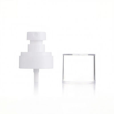 24mm Half Cover Plastic Pump Sprayer White Mist with Transparent Cap Big Cap for Liquid Application