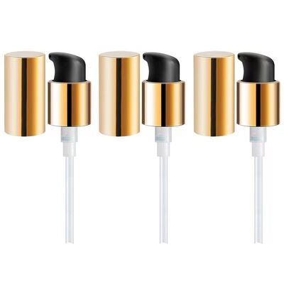 24mm Smooth PP Plastic Liquid Dispenser Pump Aluminium Treatment Cream Lotion Pump for Bottles for Packing