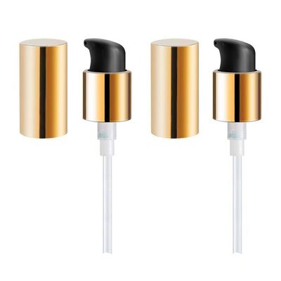 24mm Smooth PP Plastic Liquid Dispenser Pump Aluminium Treatment Cream Lotion Pump for Bottles for Packing