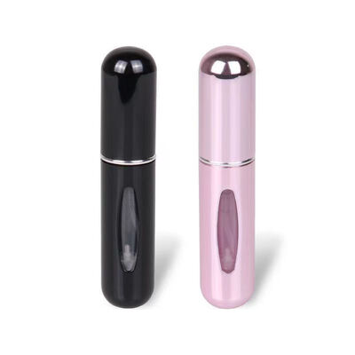 Wholesales 12ml Aluminum Perfume Sprayer Bottle with Glass Inner Bottle top filling