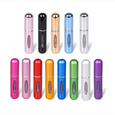 Wholesales 12ml Aluminum Perfume Sprayer Bottle with Glass Inner Bottle top filling
