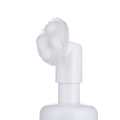 120ml PET Foam Pump Bottle with Clip Cap Brush Facial Cleanser