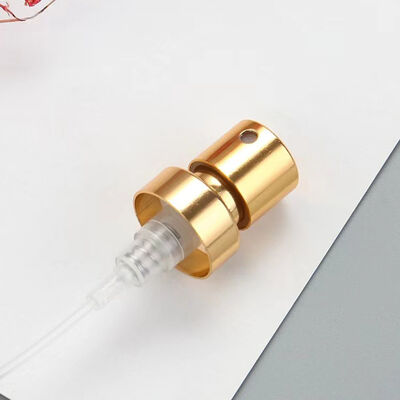 15/410  Perfume Pump 0.1ml Gold Silver Aluminum Crimp Pump