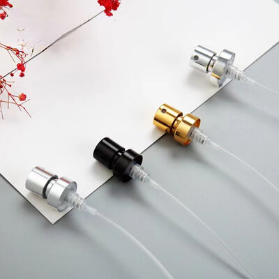 15/410  Perfume Pump 0.1ml Gold Silver Aluminum Crimp Pump