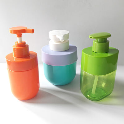 300ml Square Lotion  Bottle Custom Color Shoulder Sleeve Transparent Body Luxury Skincare Packaging