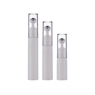 5ml 10ml 15ml Plastic Airless Tube with Roller Massage Emulsion Essence Oils Eye Cream Skin Care Vacuum Bottle