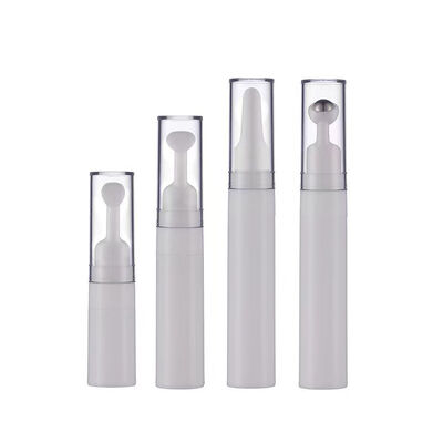 5ml 10ml 15ml Plastic Airless Tube with Roller Massage Emulsion Essence Oils Eye Cream Skin Care Vacuum Bottle