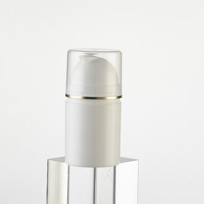 Crimp Pump Style 35ml 50ml 100ml Plastic Airless Dispenser Pump Bottle with PP Over Cap