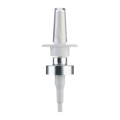 30/410 Nasal Spray Pump Mist Sprayer with Colorful Cap Non Spill Bottle Stopper with Long Nozzle for Screw-On Closure