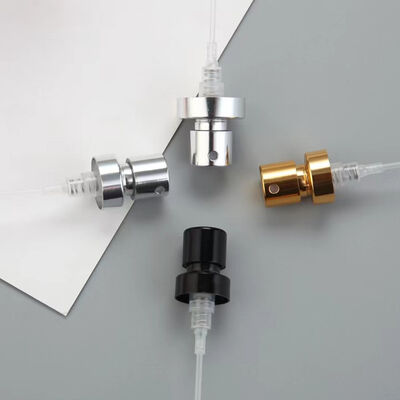 15mm Perfume Spray Aluminum Bottle Customizable Middle Ring Gold Silver Black Electroplated Bottle Caps Closures 0.15cc