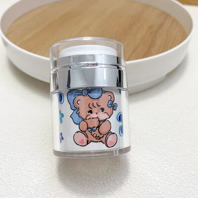 15/30/50/100ml Airless Press Cream Bottle Jar Customization Design Skin Care Cosmetic