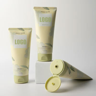 Flip Top Design 50mm Diameter Plastic Cream Tube Used for Skincare Cosmetic Package
