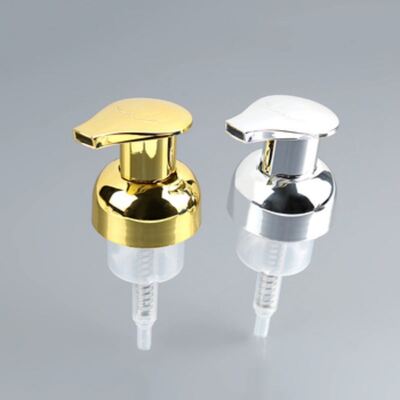 40mm 42mm Mousse Foam Pump Dispenser All Electroplated  Foam Facial Cleansers Gold Foam Pump