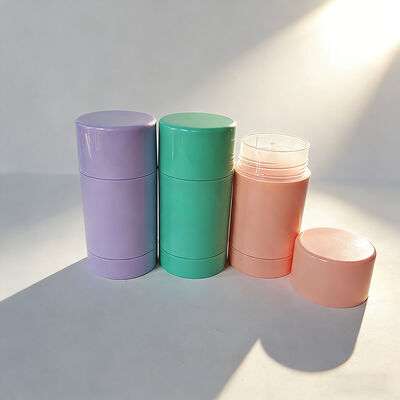 Cylincrical Shape 30/50/75/100g Empty Deodorant Balm Stick Accept Various Colors Printing