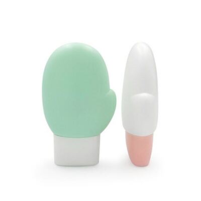 Cute Pink Egg-Shaped PET Bottle 50ml Sun Protection Serum Travel Size Packaging