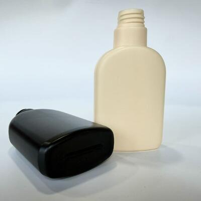 28mm 200ml HDPE 33g Matte Black/Beige Empty Plastic Bottle for Shampoo Lotion Cosmetic Packaging
