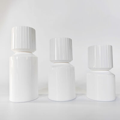 White PP Vacuum Airless Pump Bottle 30ml 50ml 80ml 100ml Empty Refillable Cosmetic Lotion Container Portable Skincare Serum Moisturizer Vacuum Bottle for Beauty Packaging