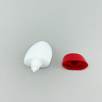 Oval Egg Shaped Empty Sunscreen Roll On Bottle White Matte Plastic Roll-on Deodorant Container Yellow Flip Cap Refillable Cosmetic Bottle for Sun Lotion Body Oil Deodorant Packaging