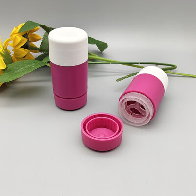 15g 30g 50g 75g PP Matte Two-Tone Twist up Stick Container Empty Rotatable Plastic Tube for Deodorant