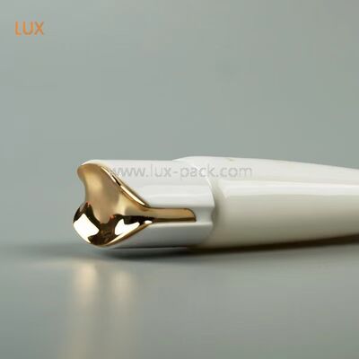 40mm Diameter PE Cosmetic Squeeze Tube Luxury Electroplated Trim Flip Cap Empty Skincare Lotion
