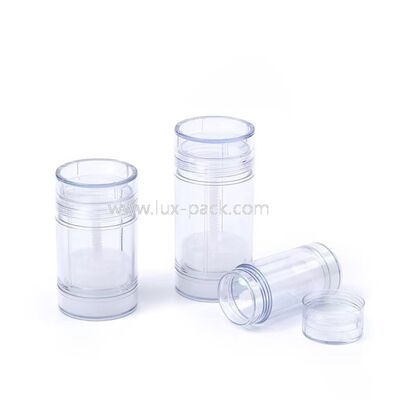 15g 30g 50g 75g PP Plastic Twist Up Deodorant Stick Container Refillable Sunscreen Stick Tube Cosmetic Packaging for Body Balm
