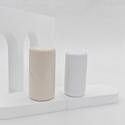 30gr 50gr Cylinder Refillable Deodorant Stick Container PP Plastic Replaceable Inner Cartridge Twist up Empty Solid Balm