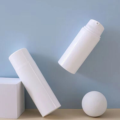 Leakproof Durable Airless Dispenser Bottle PP Snap on Press Cosmetic Vessel Facial Cream Serum Skincare Packaging