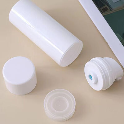 Leakproof Durable Airless Dispenser Bottle PP Snap on Press Cosmetic Vessel Facial Cream Serum Skincare Packaging