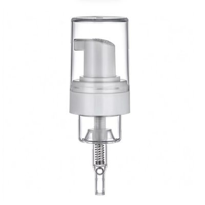 30mm Plastic Foam Pump With Clear Transparent Cap 30 Tooth Screw Foaming Dispenser Pump for Facial Cleanser Hand Soap