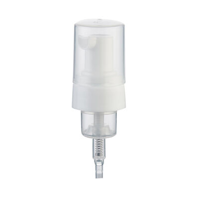 30mm Plastic Foam Pump With Clear Transparent Cap 30 Tooth Screw Foaming Dispenser Pump for Facial Cleanser Hand Soap