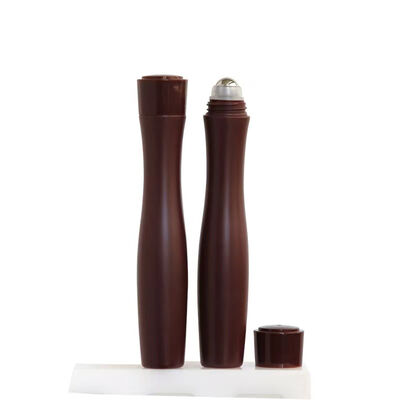 Portable Curved Plastic Stainless Roller Ball Bottle Cosmetic Essential Oil Deodorant Perfume