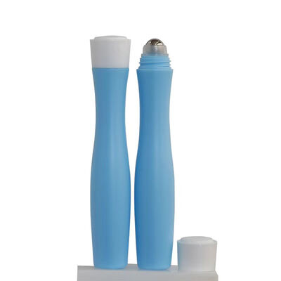 Portable Curved Plastic Stainless Roller Ball Bottle Cosmetic Essential Oil Deodorant Perfume