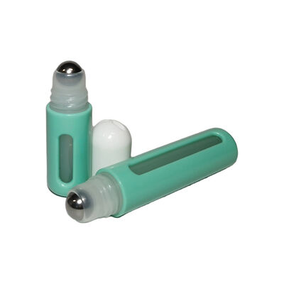 5/10ml Travel Size Roll On Bottle Attached Wrist Lanyard Cosmetic Container  Aromatherapy Oil Skin Care Essence Custom Logo Available