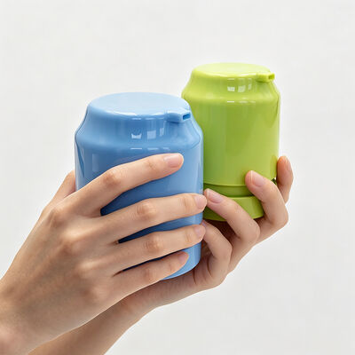 Rotary Lock Airless Bottle, Glossy Colorful Plastic Rotating Switch Airless Pump Bottle for Skincare