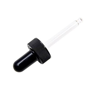 18/415 Glass Dropper Pipette Plastic Dropper Cap for Essential Oil Serum Cosmetic Bottles