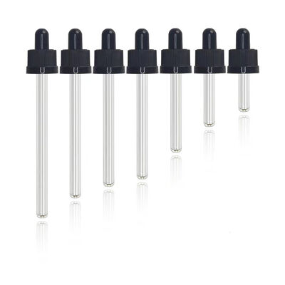 18/415 Glass Dropper Pipette Plastic Dropper Cap for Essential Oil Serum Cosmetic Bottles