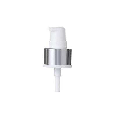 20/410 24/410 Cosmetic Cream Pump Dispenser Silver White AS Cap for Serum Bottles