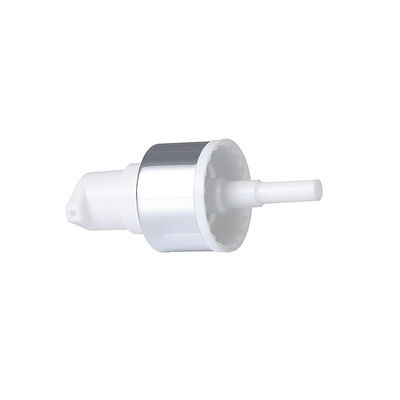 20/410 24/410 Cosmetic Cream Pump Dispenser Silver White AS Cap for Serum Bottles