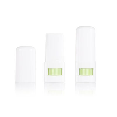 Twist Up Solid Perfume Stick Tube Plastic 16mm Screen Printing for Lip Balm Deodorant Blush Cosmetic Packaging