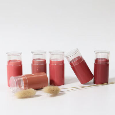 10g Plastic Sunscreen Solid Blush Deodorant Antiperspirant Stick Rotary Cream Bottle Silk Screen Frosted