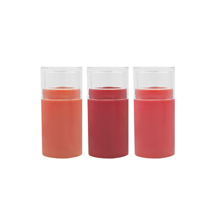 10g Plastic Sunscreen Solid Blush Deodorant Antiperspirant Stick Rotary Cream Bottle Silk Screen Frosted