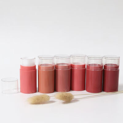 10g Plastic Sunscreen Solid Blush Deodorant Antiperspirant Stick Rotary Cream Bottle Silk Screen Frosted