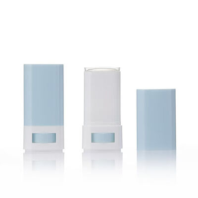 15g PP PS Twist-Up Stick Container Solid Balm Deodorant Cosmetic Packaging Square UV Printing