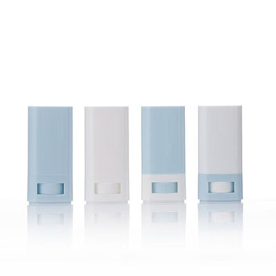 15g PP PS Twist-Up Stick Container Solid Balm Deodorant Cosmetic Packaging Square UV Printing