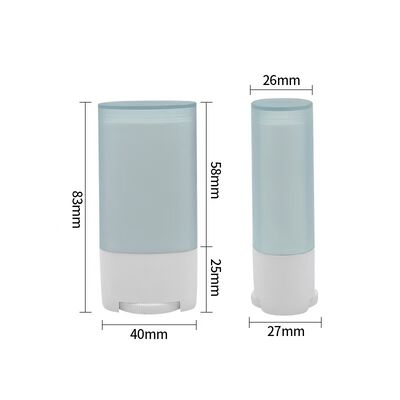 15g Plastic Empty Sunscreen Stick Bottom Rotatable Antiperspirant Tube Deodorant Packaging Round UV Printing