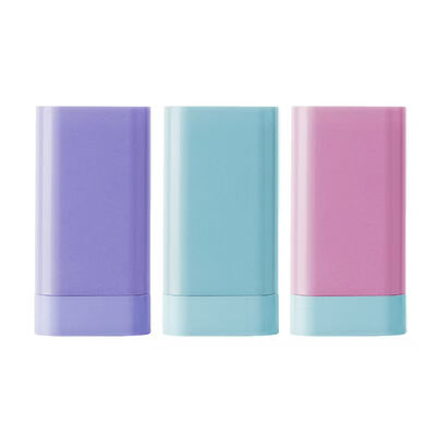 20g PP Antiperspirant Stick Fragrance Tube Twist Up Roll On Deodorant Stick Container Round Screw Cap