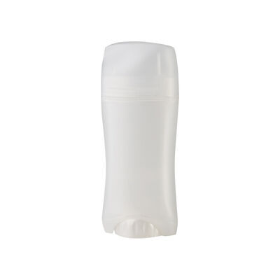 75g Oval Plastic Deodorant Stick Container Solid Perfume Tube 58mm Screw Cap Custom Colors