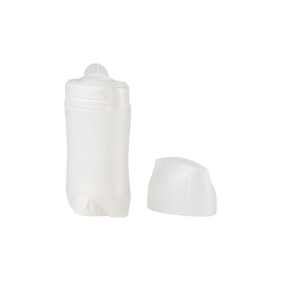 75g Oval Plastic Deodorant Stick Container Solid Perfume Tube 58mm Screw Cap Custom Colors
