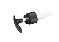 Black Plastic PP Lotion Dispenser Pump Ribbed Surface  24mm 28mm
